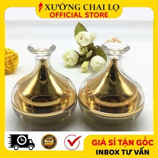 Hũ Hộp Chiết Mỹ Phẩm ❣️BUÔN SỈ RẺ❣️ Hũ Hộp Chiết Mỹ Phẩm Chóp Vàng / Bạc 10g Hình Giọt Nước Cao Cấp