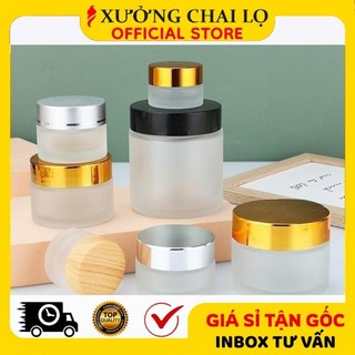 Hũ Hộp Chiết Mỹ Phẩm ❣️BUÔN SỈ RẺ❣️ [5g,10g,15g,20g,30g,50g] Hũ Hộp Chiết Mỹ Phẩm Thủy Tinh Mờ Đựng Kem Face