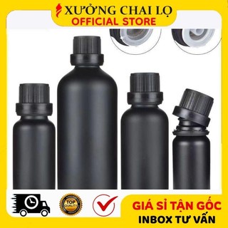 Lọ Chiết Serum ❣️BUÔN SỈ RẺ❣️ [5ml,10ml,15ml,20ml,30ml] Lọ Đựng Tinh Dầu Thủy Tinh Nắp Vặn Đen, Trắng, Phụ Kiện Du Lịch