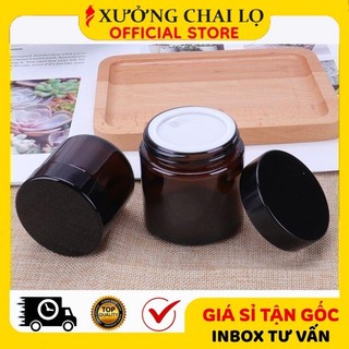Hũ Hộp Chiết Mỹ Phẩm ❣️BUÔN SỈ RẺ❣️ Hũ Hộp Chiết Mỹ Phẩm Thủy Tinh Nâu 30g,50g,100g, Phụ Kiện Du Lịch