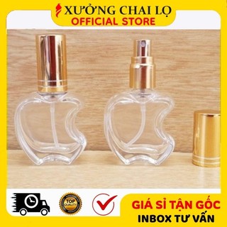 Chai Lọ Chiết Nước Hoa ❣️BUÔN SỈ RẺ❣️ Vỏ Chai Lọ Hình Táo Thủy Tinh 10ml-12ml Đựng Dầu Thơm, Phụ Kiện Du Lịch