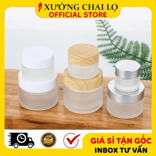 Hũ Hộp Chiết Mỹ Phẩm ❣️BUÔN SỈ RẺ❣️ Hũ Hộp Chiết Mỹ Phẩm Thủy Tinh Mờ 5g,10g,15g,20g,30g,50g Đựng Kem Face