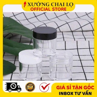 Hủ Hộp Đựng Kem ❣️BUÔN SỈ RẺ❣️ Hủ Hộp Nhựa Chiết Mỹ Phẩm Trong 10g Thân Cao Đựng Kem , Phụ Kiện Du Lịch