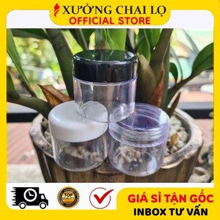 [10sp] Hủ Hộp Nhựa Tròn 30g Chiết Mỹ Phẩm, Đựng Kem , Phụ Kiện Du Lịch