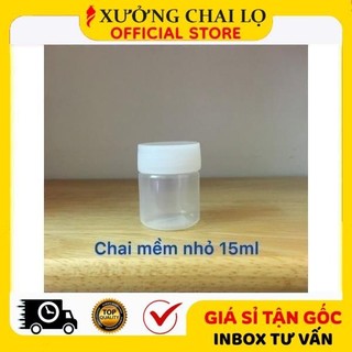[BUÔN SỈ RẺ] [100c] Hũ Hộp Nhựa Mềm 10ml,15ml,30ml Chiết Dung Dịch