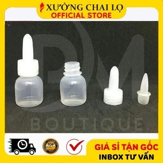 Chai Lọ Nhựa ❤ Chai Lọ Nhỏ Mắt 5ml 10ml 20ml Thường Chiết Mỹ Phẩm, Đựng Dung Dịch (Có Nút), Ống Hút Mụn, Hút Máu Bầm