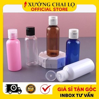 Chai Nhựa Nắp Bật ❣️BUÔN SỈ RẺ❣️ Chai Lọ Nhựa Pet Nắp Bật 10ml,15ml,20ml,30ml,50ml,100ml Chiết Mỹ Phẩm, Đựng Gel .