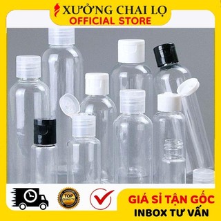 Chai Lọ Nhựa Pet Nắp Bật [10ml - 250ml] Đủ Màu ❣️BUÔN SỈ RẺ❣️ Vỏ Chiết Gel Rửa Tay, Dầu Gội, Sữa Tắm
