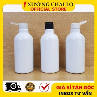 Chai Lọ Nhựa Nắp Bật ❣️BUÔN SỈ RẺ❣️ Chai Lọ Nắp Bật 300ml,100ml Đựng Mỹ Phẩm, Nước Rửa Tay, Dung Dịch Lỏng