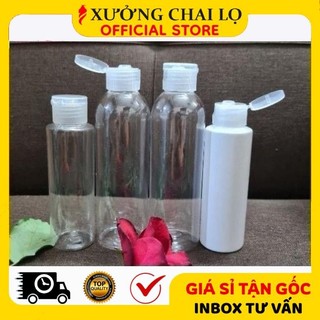 Chai Nhựa Nắp Bật ❣️BUÔN SỈ RẺ❣️ Chai Lọ Nhựa Pet Nắp Bật 150ml,200ml,250ml,300ml Đựng Dầu Gội, Chiết Mỹ Phẩm