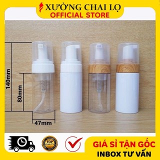 Chai Lọ Xịt Tạo Bọt 30ml, 50ml, 100ml, 150ml, 200ml ❣️BUÔN SỈ RẺ❣️ Vỏ Đựng Sữa Rửa Mặt, Sữa Tắm, Chiết Mỹ Phẩm Du Lịch
