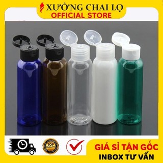 Chai Nhựa Nắp Bật ❣️BUÔN SỈ RẺ❣️ Chai Lọ Nhựa Pet Nắp Bật 10ml,15ml,20ml,30ml,50ml,100ml Đựng Dung Dịch Gel Rửa Tay