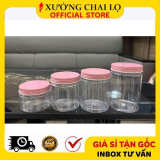Hủ Hộp Đựng Kem ❣️BUÔN SỈ RẺ❣️ Hủ Hộp Nhựa Pet 100g,200g,250g Đựng Mỹ Phẩm, Thực Phẩm, Đồ Khô, Ngũ Cốc