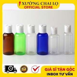 Chai Chiết Mĩ Phẩm ❣️BUÔN SỈ RẺ❣️ Chai Lọ Nhựa Pet Nắp Nhấn 100ml,50ml,30ml,20ml Chiết Mỹ Phẩm