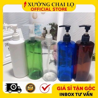 Chai Lọ Nhựa Pet 100ml, 150ml, 200ml, 250ml, 300ml Xịt Vòi Nhấn ❣️BUÔN SỈ RẺ❣️ Vỏ Chiết Đựng Sữa Tắm, Dầu Gội, Dưỡng Thể