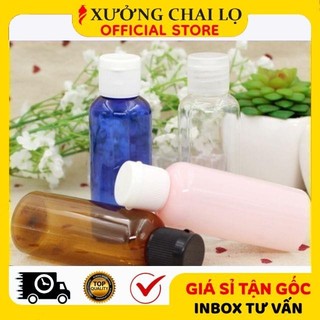 Chai Nhựa Nắp Bật ❣️BUÔN SỈ RẺ❣️ [10ml-250ml] Chai Nhựa Pet Nắp Nật (Đủ Màu) Chiết Mĩ Phẩm, Nước Rửa Tay, Dầu Gội