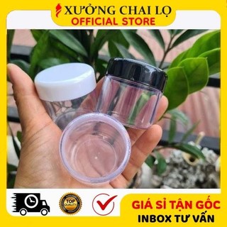 [Combo 100sp] Hủ Hộp Nhựa Chiết Mỹ Phẩm Trong 30g, Phụ Kiện Du Lịch