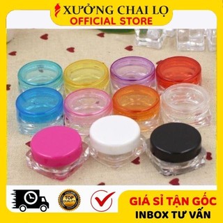 Hủ Hộp Nhựa Trong Suốt 3g, 5g ❣️BUÔN SỈ RẺ❣️ Hũ Đựng Kem Face, Chiết Mỹ Phẩm Du Lịch