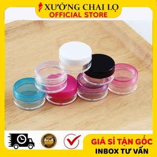 Hủ Hộp Nhựa Trong Suốt 3g, 5g, 10g, 20g, 30g, 50g ❣️BUÔN SỈ RẺ❣️ Hũ Đựng Kem Face, Bột, Chiết Mỹ Phẩm Du Lịch