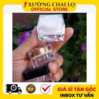 Hũ Hộp Chiết Mỹ Phẩm ❣️BUÔN SỈ RẺ❣️ Hũ Hộp Nhựa Vuông 5g G5 Đựng Kem Face