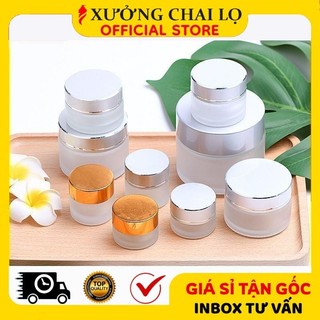 Hũ Hộp Chiết Mỹ Phẩm 5g, 10g, 15g, 20g, 30g, 50g Thủy Tinh Mờ ❣️BUÔN SỈ RẺ❣️ Hủ Đựng Kem, Chiết Mỹ Phẩm