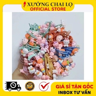 [Combo 5sp] Dây Chun Buộc Tóc Hình Thỏ, Thun Cột Tóc, Phụ Kiện Tóc Xinh