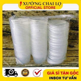 [Combo 50c] Hũ Làm Caramen, Hủ Bánh Flan, Khuôn Làm Bánh Flan Có Nắp Bằng Nhựa 100% HUHA