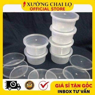 Hũ Hộp Làm Caramen, Hủ Hộp Bánh Flan, Khuôn Làm Bánh Flan Có Nắp Bằng Nhựa 100% HUHA