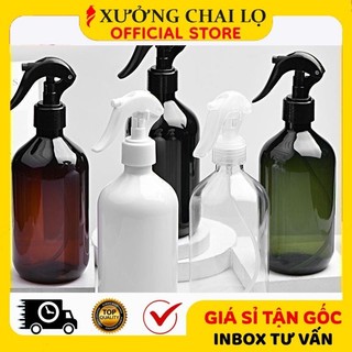 Chai Lọ Xịt Vòi Chuột ❣️BUÔN SỈ RẺ❣️ [300ml,500ml] Chai Lọ Nhựa Pet Xịt Vòi Chuột Rỗng Chiết Mỹ Phẩm