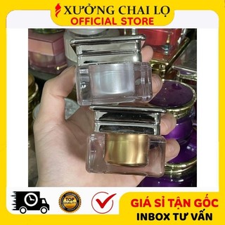 [BUÔN SỈ RẺ] Hủ Đựng Kem Dưỡng Cao Cấp Vuông GS 5g 10g 20g 30g Chiết Mỹ Phẩm