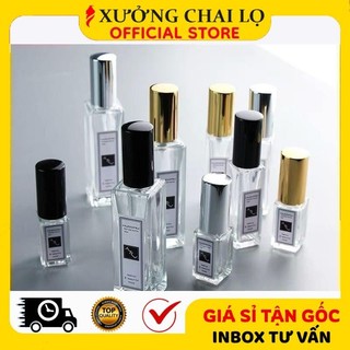 [BUÔN SỈ RẺ 3.9k] Chai Lọ Chiết Nước Hoa 3ml, 5ml, 10ml, 20ml, 30ml Thủy Tinh Hình Trụ ❣️ Vỏ Đựng Dầu Thơm, Tinh Dầu