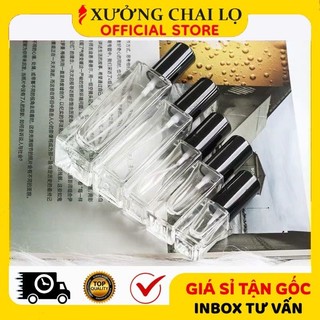 [BUÔN SỈ RẺ 3.9k] Lọ Chiết Nước Hoa 3ml, 5ml, 10ml, 20ml, 30ml Thủy Tinh Hình Trụ ❣️ Vỏ Đựng Dầu Thơm, Chiết Mỹ Phẩm