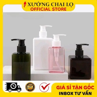 Chai Xịt Vòi Nhấn Sữa Tắm ❣️BUÔN SỈ RẺ❣️ Vỏ Nhựa Pet 100ml,150ml,200ml,250ml Đựng Dầu Gội, Chiết Mỹ Phẩm Du Lịch