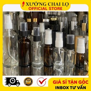 [BUÔN SỈ RẺ] Chai Xịt Phun Sương Thủy Tinh [5ml-100ml] Đựng Nước Hoa, Dầu Thơm, Tinh Dầu