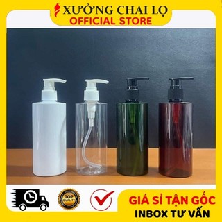 Chai Xịt Vòi Nhấn ❣️BUÔN SỈ RẺ❣️ Chai Nhựa Vòi Nhấn Sữa Tắm 300ml, 500ml, 1 Lít Chiết Mỹ Phẩm , Phụ Kiện Du Lịch