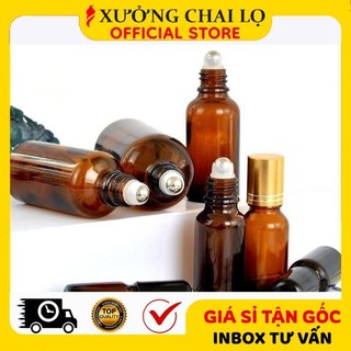 Lọ Chiết Serum ❣️BUÔN SỈ RẺ❣️ [5ml,10ml,15ml,20ml,30ml,50ml,100ml] Nút Bi Lăn Sắt/Bóp Giọt Chiết Nước Hoa