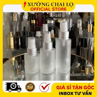 Chai Lọ Xịt Phun Sương ❣️BUÔN SỈ RẺ❣️ Chai Thủy Tinh 20ml 30ml 50ml Mờ Vai Ngang Nút Phun Sương Xi Bạc, Vàng HUHA