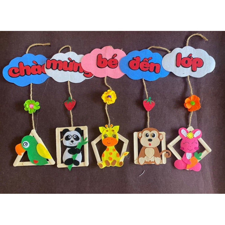 Rèn treo cửa steam trang trí lớp học Decor Mầm Non Khánh Chi 370