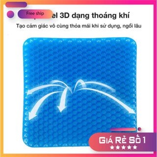 Đệm ngồi silicon 3D thoáng khí JYoohome lót mông thích hợp cho ghế văn phòng và thiền chống mỏi ê và thâm mông