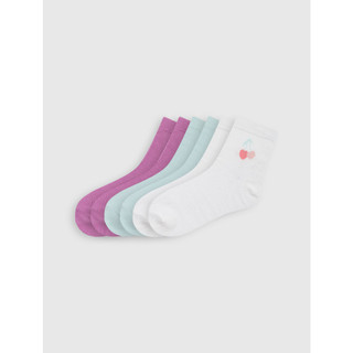 Combo 3 đôi tất bé gái canifa cổ cao thêu hình 1ax22a002