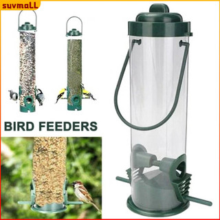 Ống đựng thức ăn để ở sân vườn/ban công ngoài trời tiện dụng dành cho chim vẹt nuôi