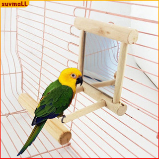 Đồ chơi chim vui nhộn bằng gỗ Gương đứng Đồ chơi cho vẹt Cockatiel Vogel