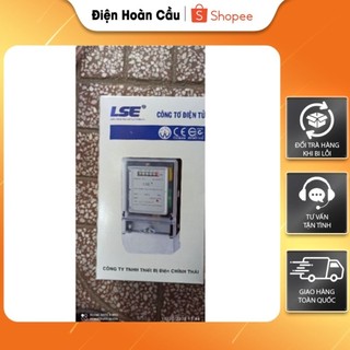 Đồng hồ điện tử LSE LS142 hàng chính hãng, công tơ điện tử 1 pha 2 dây - Bảo hành 1 đổi 1
