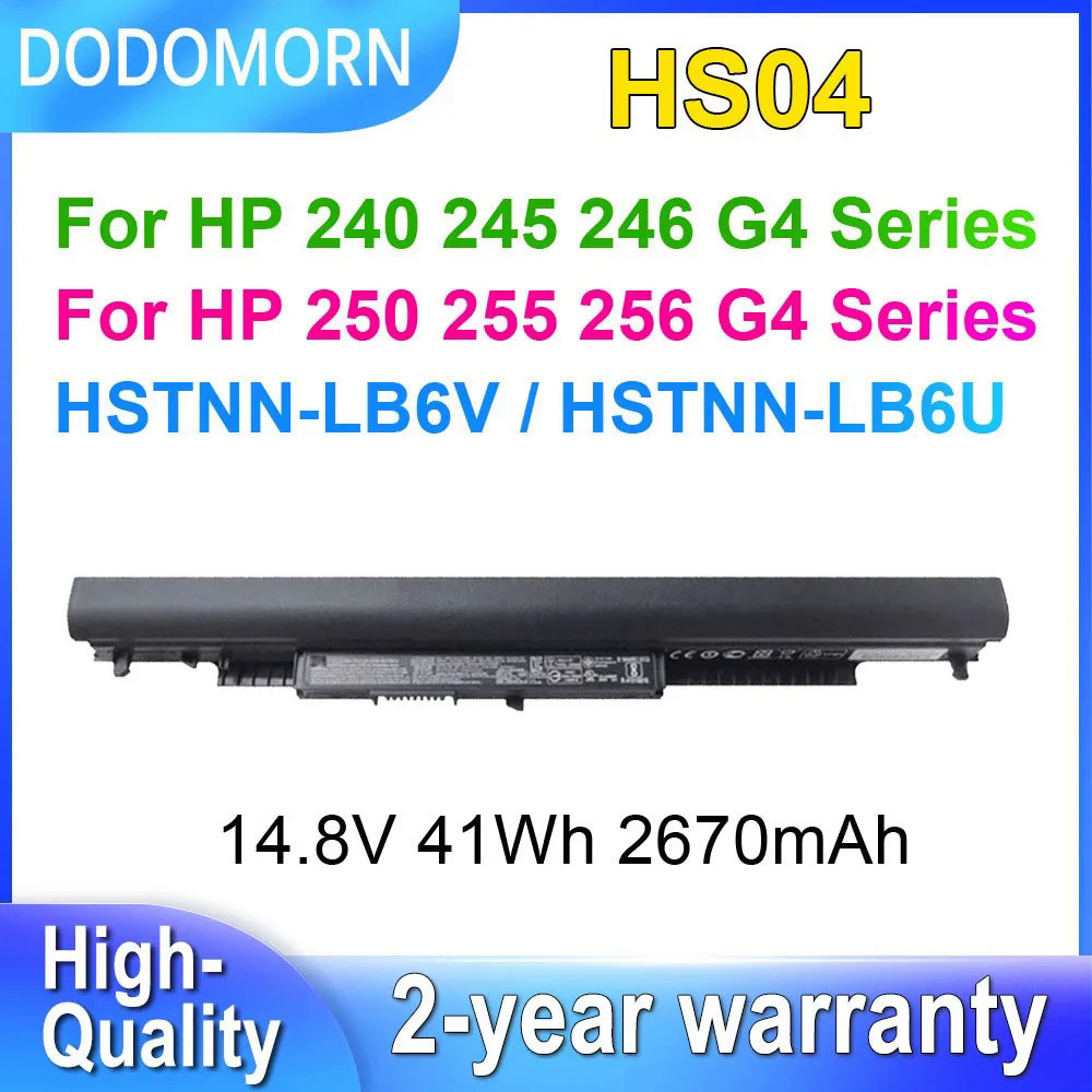 Dodoorn Hs04 Pin Cho HP 240 245 250 255 G4 Loạt Pin Máy Tính Xách Tay Hs03 HSTNN-LB6U HSTNN-LB6V HST
