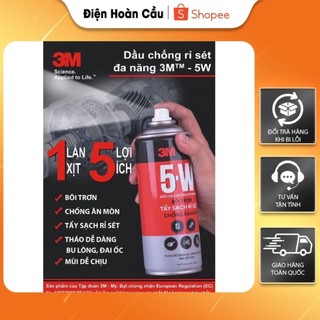 Dầu bảo dưỡng đa năng 3M 5-W 310g hàng chính hãng, chai xịt bôi trơn, chống rỉ sét, ăn mòn hiệu quả