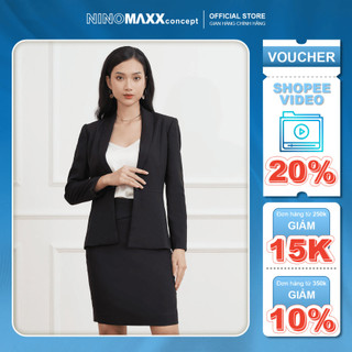 Chân váy công sở nữ chất liệu nano chống nắng váy dài n&m thương hiệu ninomaxx 2104028