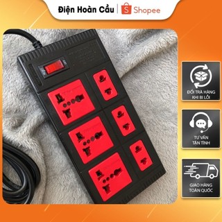 Ổ CẮM 6 LỖ DÂY 2m - 5m ĐIỆN QUANG ECO