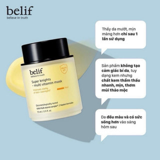 Mặt nạ ngủ Dưỡng Sáng Da Belif Super Knight Multi Vitamin Mask 25ml/ 75ml -