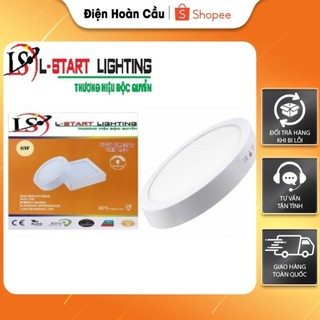LED ỐP NỔI LSTART TRÒN/VUÔNG 24W, Đèn LED Ốp trần 24W (Tròn/Vuông), Mâm nổi Led 24W (Tròn/Vuông)