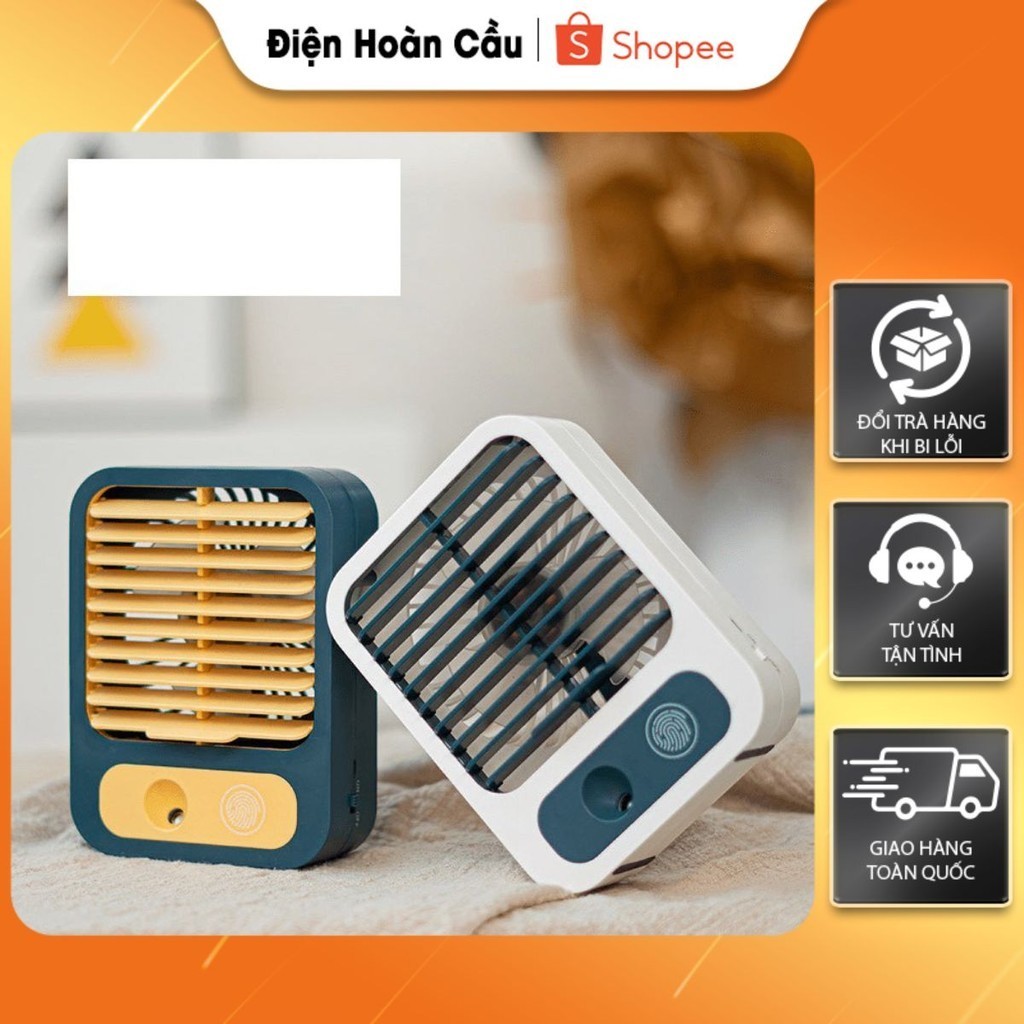 Quạt sạc phun sương, quạt sạc micro usb